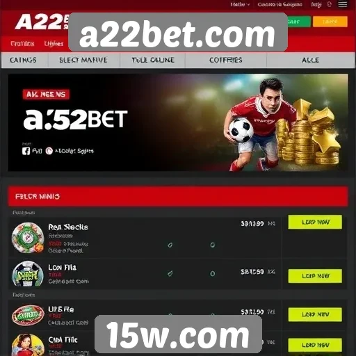 Comparativo de bônus e promoções no site a22bet